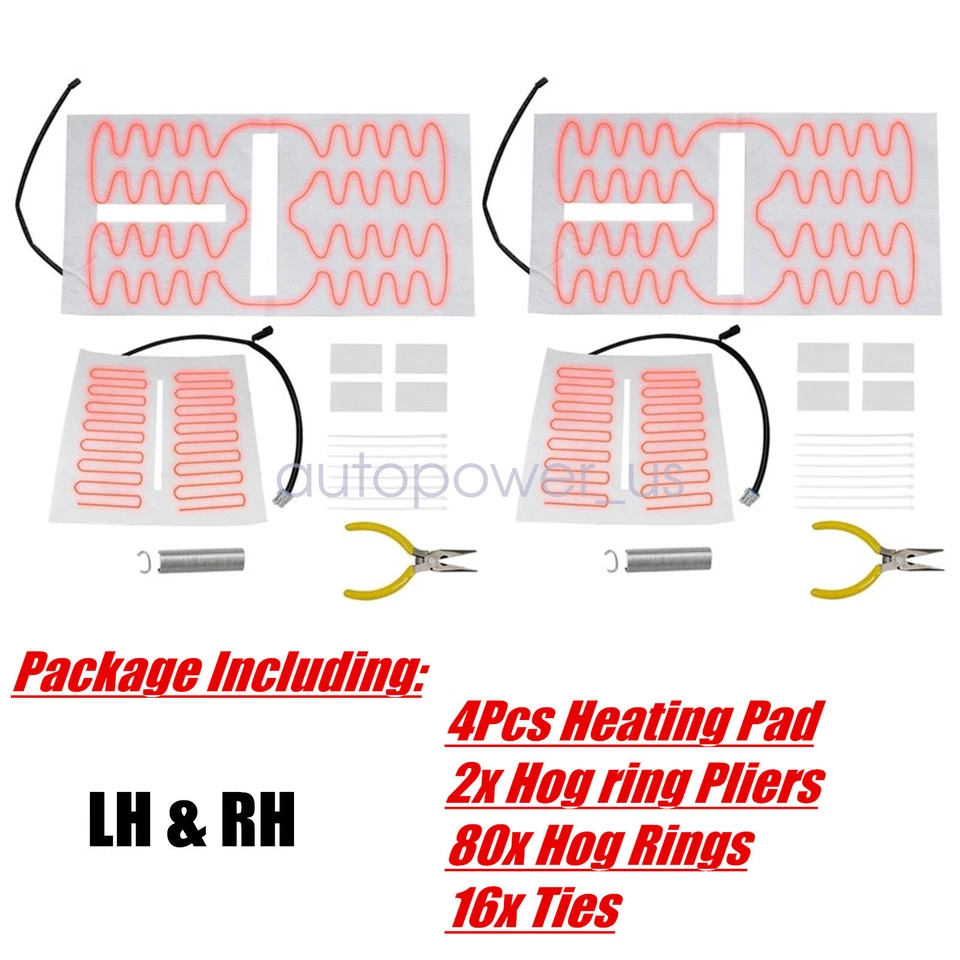 For 2003-2006 Chevy GMC Pickup SUV Driver & Passenger Seat Heater Element Pad - Image 3 of 4