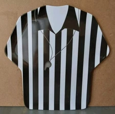 Kane Football Sports Referee Shirt Shaped Melamine Serving Plate 11.5x12