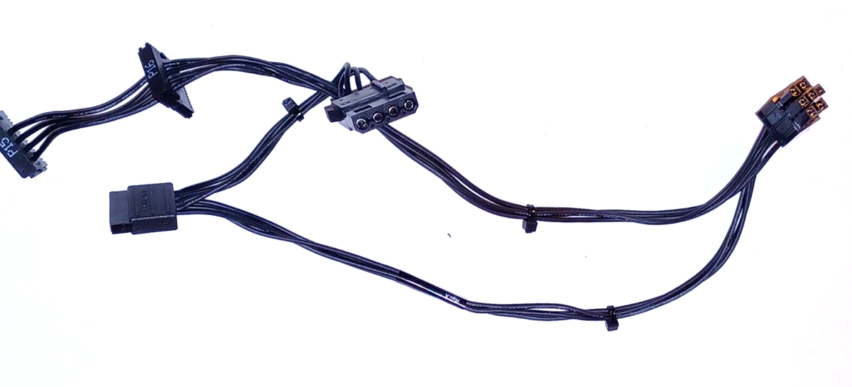 HP Z2 G4 Power SATA Cable with 1X Molex, 3X SATA, M2-L20611, 6 Pin