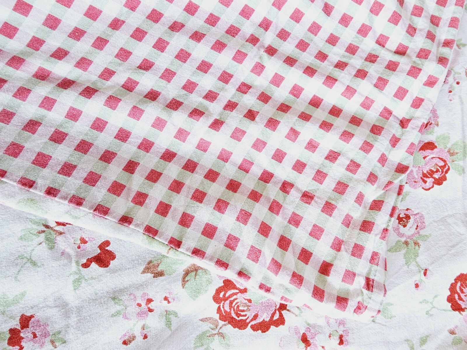 Cath Kidston Ikea Rosali Rose Gingham Single Duvet Doona Cover 100