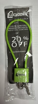 Lockdown 11   Cable Lock Green Cable Gun Lock W/ Instructions & 2 Keys