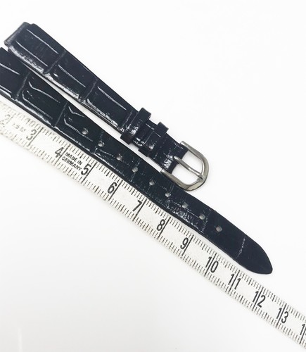 Generic Brand New Black Tone 10mm Genuine Leather Watch Band - Picture 5 of 5
