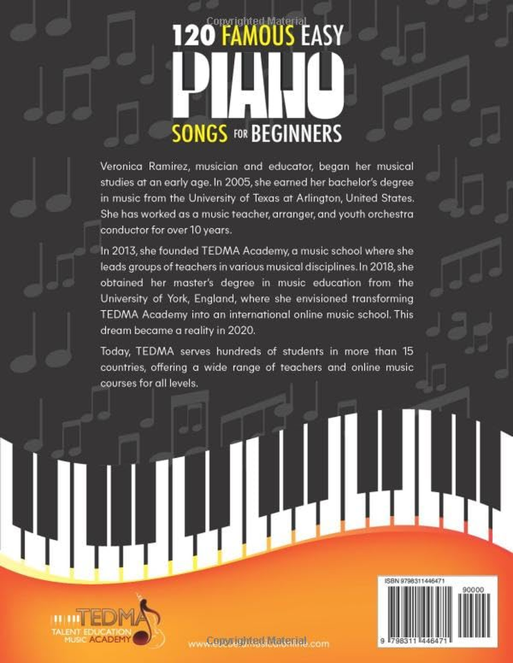 120 Famous Easy Piano Songs for Beginners: Popular Sheet Music and ...