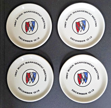 1967 Buick Management Meeting Swag Set Of 4 Coasters With Tri-shield Emblem