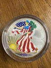Enameled .999 Fine Silver - 2000 US 1 oz Colorized American Eagle Silver Coin