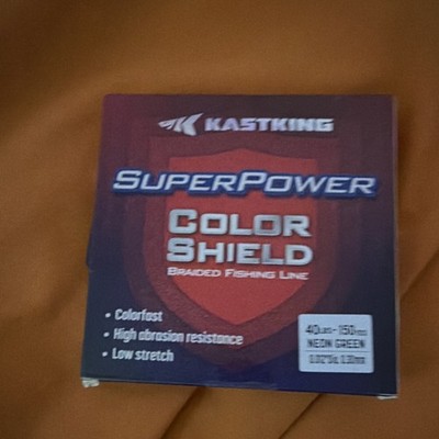 KastKing SuperPower Braided Fishing Line Neon Green 40lb 150m Colorfast