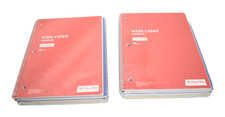 Just Basics Spiral Notebooks 1 Subject Wide Ruled 70 Sheets Assorted Lot of 12