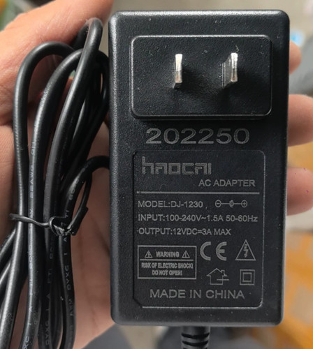 Haocai DJ-1230 12V 3A  5.5*2.1 Monitor Netzteiladapter Ladegerät