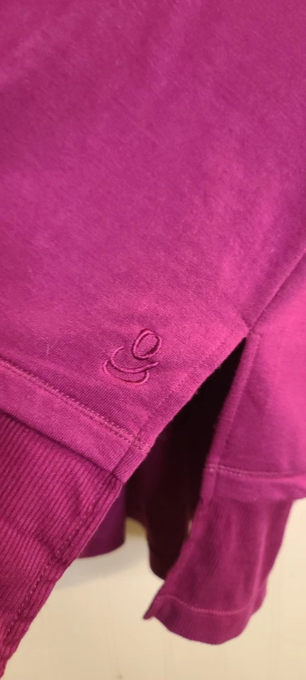 Camiseta túnica para mujer Cuddl Duds rosa de algodón talla M manga larga Foto 3 de 4