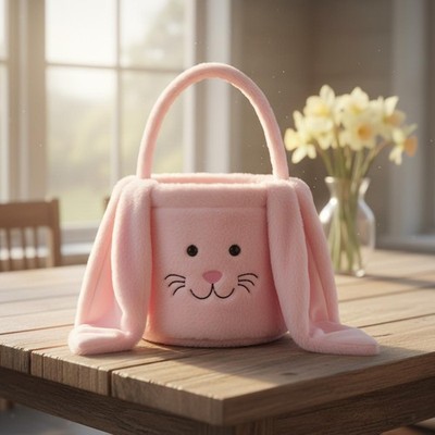 Easter Bunny Basket Cute Creative Gift Basket for Outdoor Spring Birthday