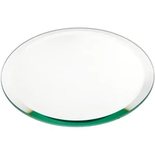 Plymor 6" Round, 5mm Thick Beveled Glass Mirror Circle