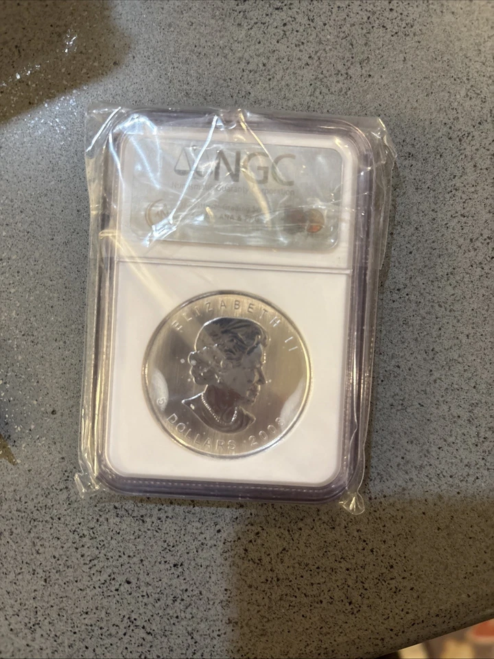 2008 Canada Maple Leaf S$5 Vancouver 2010 Olympics MS68 NGC Graded - Image 3 of 4