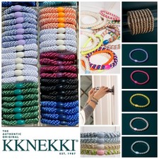 Kknekki Haargummi SLIM Haarband mit Perle bun...