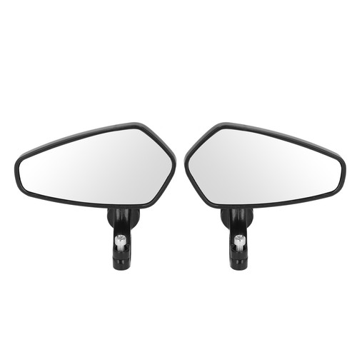 ˜Pair Motorcycle Rear View Mirror 7/8in Handle Bar End Mirror Adjustable Angle - Picture 4 of 24