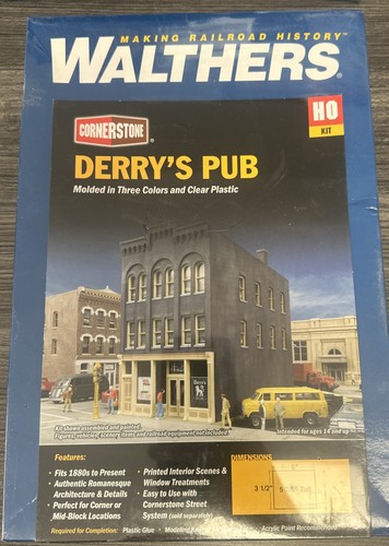 Kit Walthers Cornerstone HO 933-3467 Derry’s Pub Nuevo en caja | Condition: New