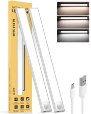 Motion Sensor Light Indoor,3000mAh Rechargeable Under Cabinet Lights,16 Inch ...