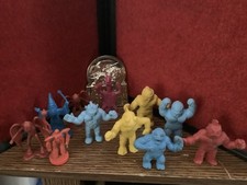Mixed Lot of 1970s and 80s Little Rubber Figures Toys