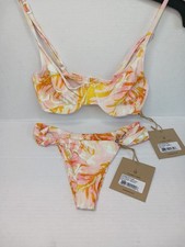 NWT Stone Fox Free People Bikini SET Hot Tropix Bijou Bottom  Conch Top Sz XS