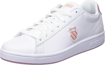 K-Swiss Court Shield G 35,5 36 37,5 40 Damen Sneaker Schuhe Weiß Leder 96599-951