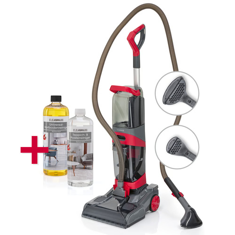CLEANmaxx Pulitore Tappeti Pavimenti Aspirapolvere Bagnato Asciutto 1000W foto 2