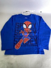 Marvel Spidey and his Amazing Friends Blue Long Sleeve Tee T-Shirt Boys Size 5
