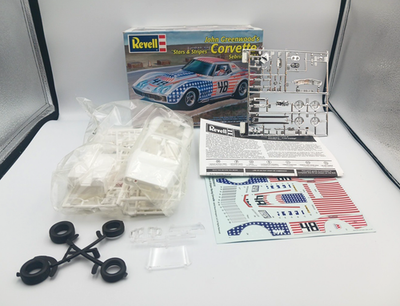 #ad REVELL John Greenwood#x27;s Stars amp; Stripes 1971 Corvette Sebring OPEN BOX $18.99
