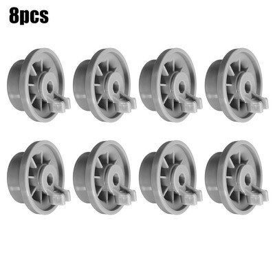 4/8x Für Bosch Dishwasher Lower Rack Basket Wheels Rollers Replace Spare Parts