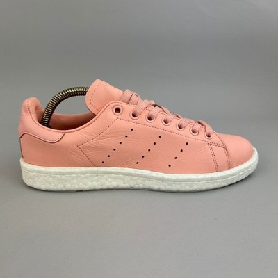 Adidas Turnschuhe Herren Gr. UK7 Haze Koralle Leder Stan Smith Boost Freizeitschuhe