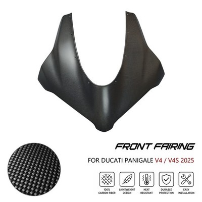 100% Carbon Fiber Front Fairing Fit For Ducati Panigale V4 V4S 2025
