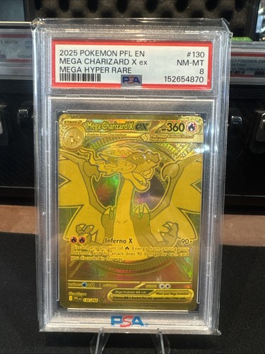 Mega Charizard Y ex graded PSA 8 for sale on eBay