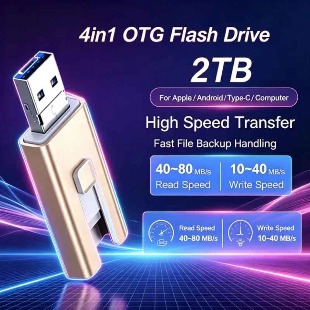 Certified 1TB Flash Drive for iPhone Type-C USB Memory Stick Memory Storage AU