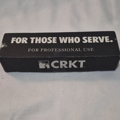 CRKT Triumph Tiger Striped 1030TS Folding Knife Tanto Assisted Black 1 Blade