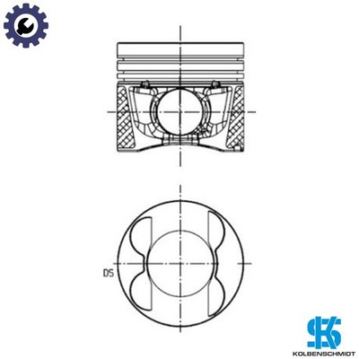 1x KOLBEN 40095600 STD für OM642.940/910/921/920/950/930/960/970/961/932 3,0L