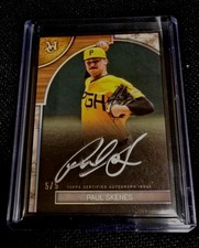 Paul Skenes 2025 Topps Museum 5/5 Framed On-Card Auto #FMA-PS