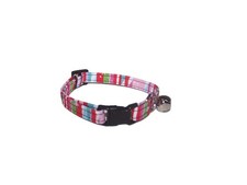 Wet Nose Designs CAT or KITTEN COLLAR Pink Christmas Sweet Peppermint Stripes