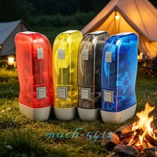 LED Hand Crank Dynamo Flashlights Self Powered Charging Outdoor Torch No Battery
