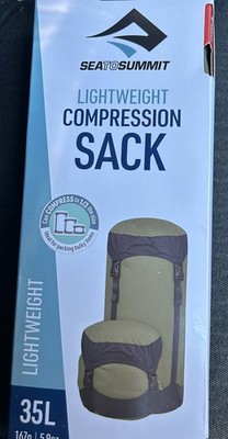 Sea to Summit Lightweight Compression Sack 35L Brunt Olive.