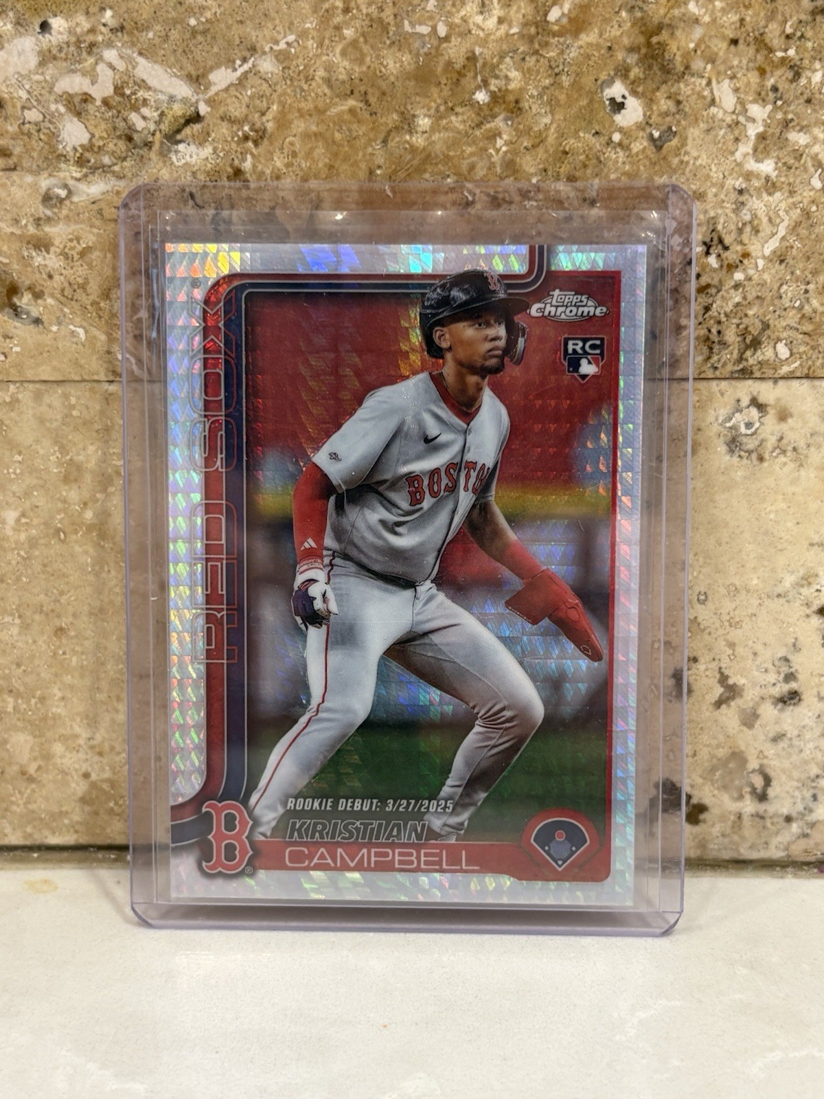 2025 Topps Chrome - Kristian Campbell #171 Prism Refractor (RC)