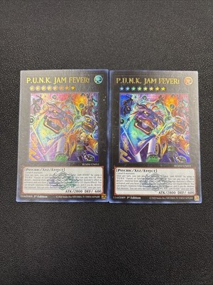 Yu-Gi-Oh!  *1x* P.U.N.K. JAM FEVER! BLMM - EN051 1st Edition Ultra Rare NM A6