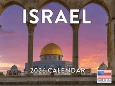 Israel Calendar 2026 Monthly Wall Calender 12 Month | American Made In The USA