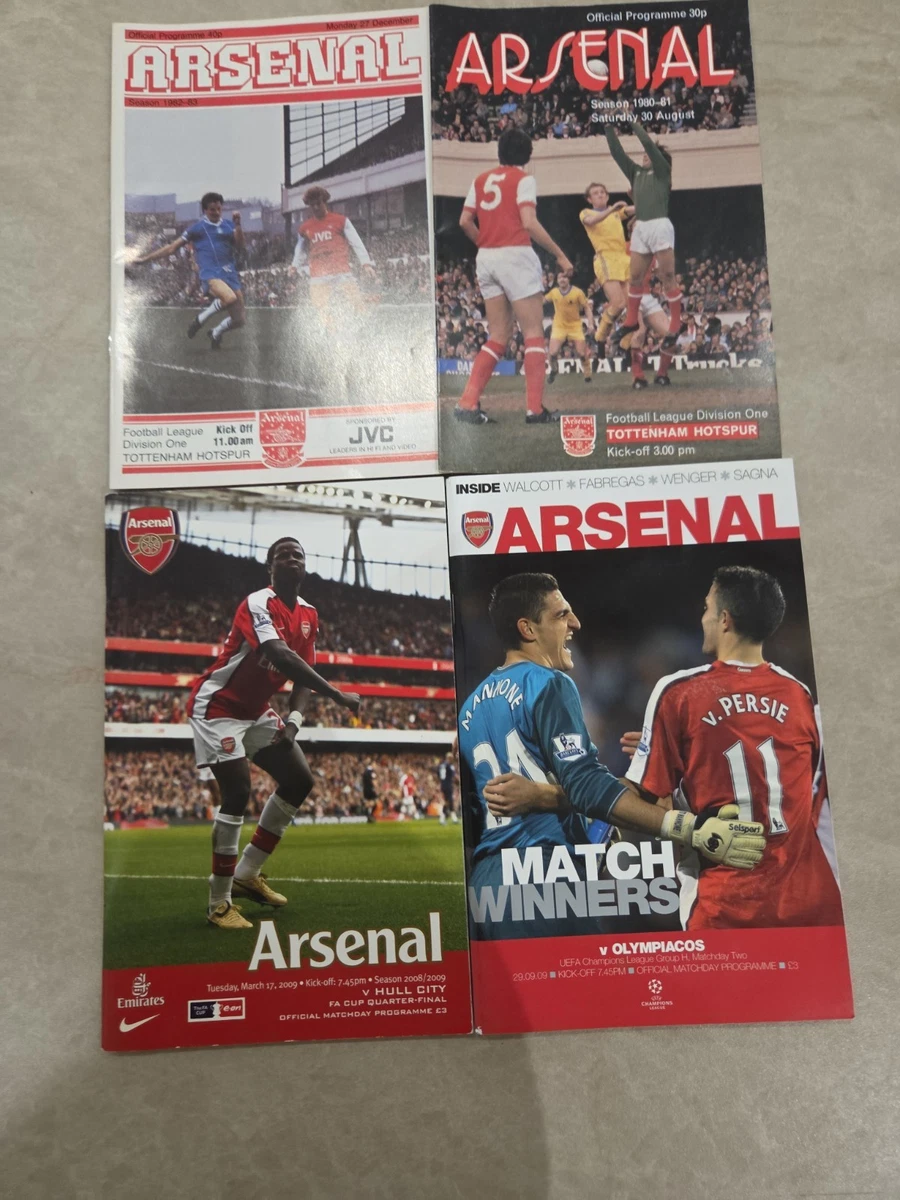 Arsenal Home Team Football Programme Collections/Bulk Lots for