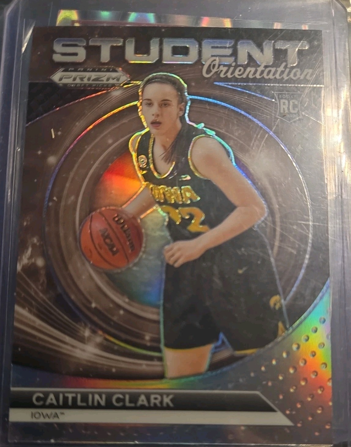 2024 Panini Prizm Draft Picks Student Orientation Caitlin Clark #22 Silver (RC)