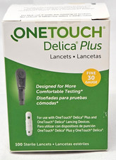 OneTouch Delica Plus Lancets 30 Gauge Brand new Sealed Exp 1/31/2027 100 Ct