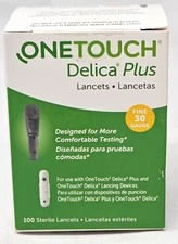 OneTouch Delica Plus Lancets 30 Gauge Brand new Sealed Exp 1/31/2027 100 Ct