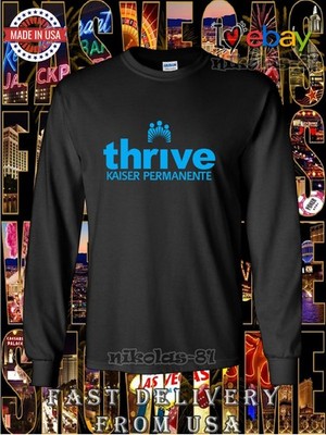 New Kaiser Permanente Thrive Logo Men's Long Sleeve T-Shirt American Tee