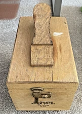 Vintage Esquire Shoe Valet De Luxe Wooden Shoe Shine Box and Brush
