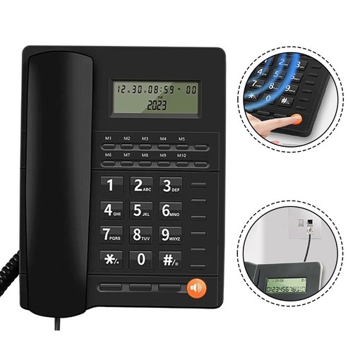 Corded Phone for Home Use Equipped with Caller ID and Volume Control Options - Photo 3/13
