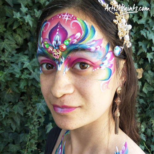 FACE PAINT LIQUIDS Global Colours Professional Body Art + Glitters - 30 COLOURS - Picture 5 of 35