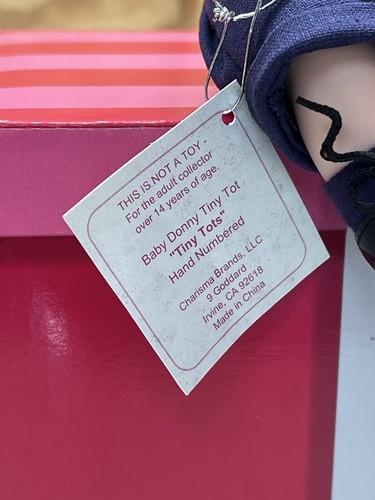 RARE Donny Osmond Tiny Tot Doll by Marie 5” Tall- Osmond W/ Box And Certificate - Picture 8 of 11