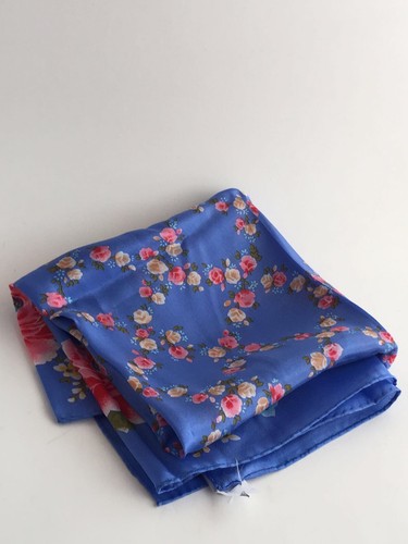 Silk Scarf Kara XIIX 30"x10" Multi-color. - Picture 2 of 11